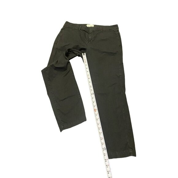 Nili Lotan Tel Aviv Pants Size 8 Black/Carbon Skinny Trousers Flap Pockets Crop - Picture 4 of 8